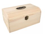 Drevená škatuľa - kufrík oblý 24x15cm
