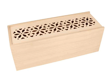 Drevená zasúvacia krabička ARTEMIO 33cm folk motív