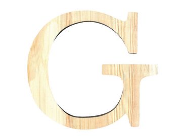 Drevené písmeno 19cm - G