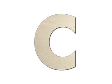 Drevené písmeno - C