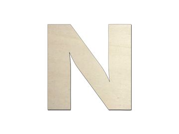 Drevené písmeno - N