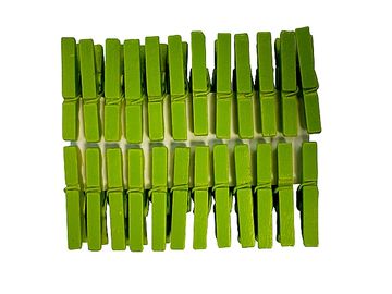 Drevené štipce 24ks 3cm - zelené