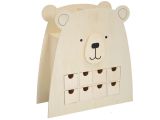 Drevený adventný kalendár ARTEMIO Beary Christmas - medveď