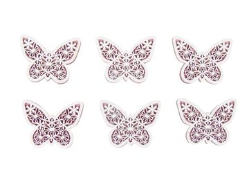 Dýhové nalepovacie výrezy motýle - 6ks