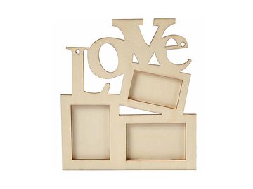 Dýhové rámčeky s nápisom LOVE