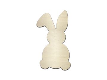 Dýhový drevený výrez 10cm - Zajac
