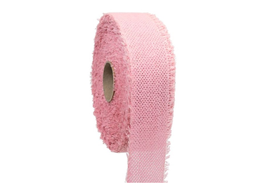 EKO tkaná bavlnená stuha 4cm - ružová
