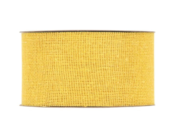 EKO tkaná recyklovaná stuha 7,5cm - žltá