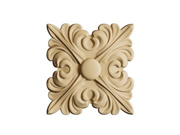 Elastické tvarovateľné drevo - ornament štvorec 6cm