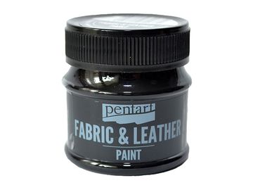 Farba na kožu a textil PENTART 50ml - čierna