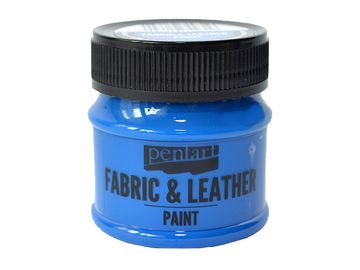 Farba na kožu a textil PENTART 50ml - modrá