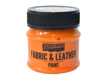Farba na kožu a textil PENTART 50ml - oranžová