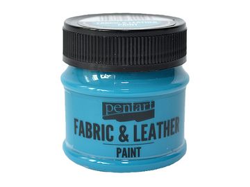 Farba na kožu a textil PENTART 50ml - tyrkysovo modrá