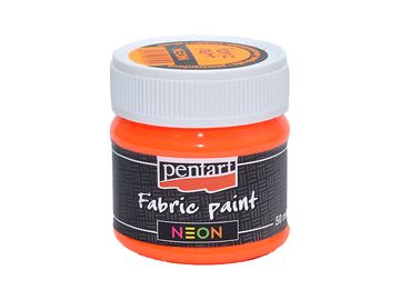 Farba na textil PENTART NEON 50ml - neónová oranžová