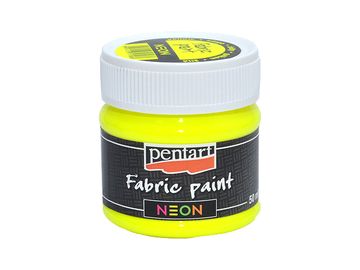 Farba na textil PENTART NEON 50ml - neónová žltá