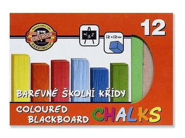 Farebné školské kriedy - 12ks
