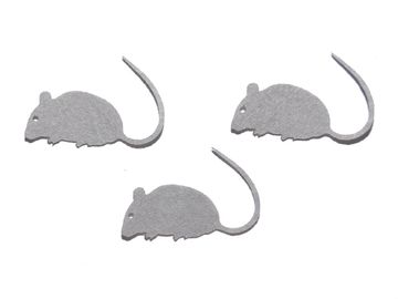 Filcové výrezy 5cm 3ks - myši