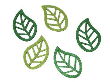 Filcové výrezy 6,5cm - zelené listy