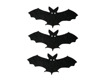 Filcové výrezy 7cm 3ks - netopiere