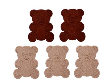 Filcové výrezy 7cm - medvede