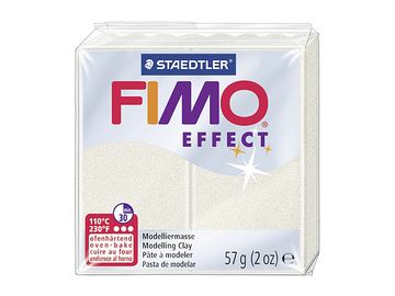 Modelovacia hmota FIMO Effect 56g - metalická biela perleť