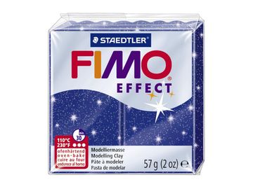 Modelovacia hmota FIMO Effect 56g - modrá s glitrami