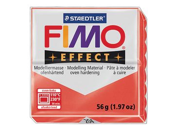 Modelovacia hmota FIMO Effect 56g - priehľadná červená
