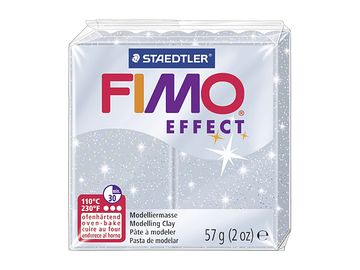 Modelovacia hmota FIMO Effect 57g - strieborná s glitrami