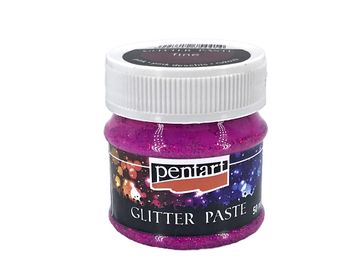 Glitter Pasta Pentart 50ml - magenta ružová