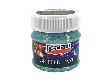 Glitter Pasta Pentart 50ml - svetlo zelená
