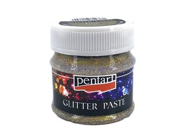 Glitter Pasta Pentart 50ml - zlatá