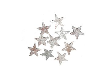 Hviezdy z brezovej kôry biele - 2,5cm - 10ks