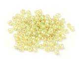 Korálky Rokajl 3mm 20g - perleťové žlté