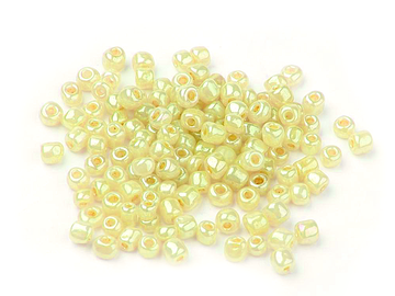 Korálky Rokajl 4mm 20g - perleťové žlté