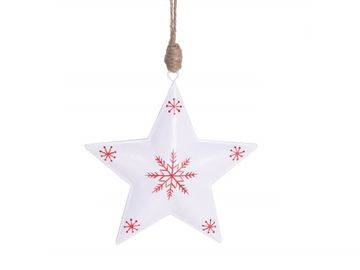 Kovová vianočná dekorácia 14cm - hviezda