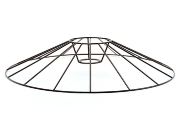 Kovové drôtené tienidlo - základ na DIY lampu - 40x7,5cm