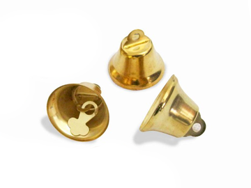 Kovové zvončeky 21mm 3ks - zlaté
