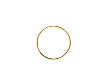 Kovový kruh - základ na veniec/lapač snov 10cm - zlatý