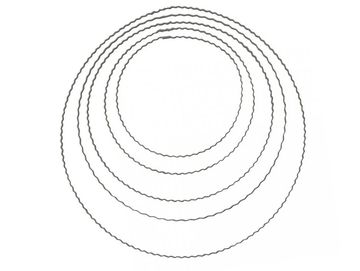 Kovový kruh - základ na veniec/lapač snov 15cm vlnkovaný RH