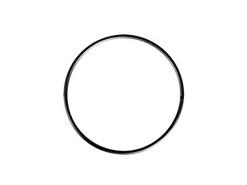 Kovový kruh - základ na veniec/lapač snov 20cm - čierny