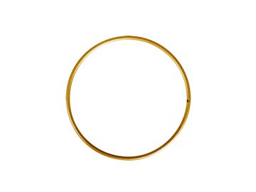 Kovový kruh - základ na veniec/lapač snov 20cm - zlatý