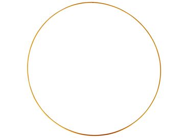 Kovový kruh - základ na veniec/lapač snov 60cm - zlatý