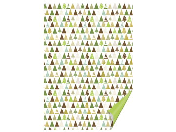 Kreatívny papier 200g A4 - mix stromčekov - zeleno-hnedé