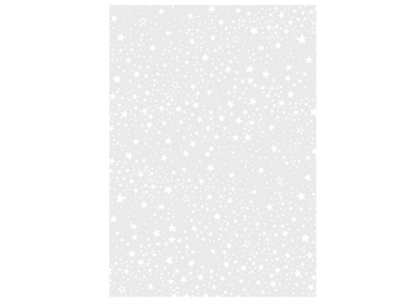 Kreatívny pauzovací papier 115g A4 - biele hviezdy