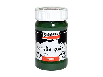 Matná akrylová farba Pentart - 100ml - jedľová zelená