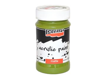 Matná akrylová farba Pentart - 100ml - oliva