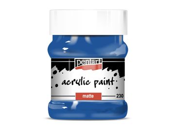 Matná akrylová farba PENTART 230ml - modrá