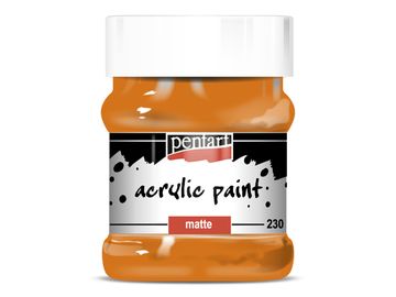 Matná akrylová farba PENTART 230 ml - oranžová