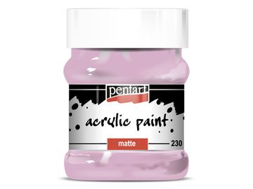 Matná akrylová farba PENTART 230 ml - ružová