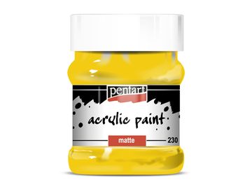 Matná akrylová farba PENTART 230 ml - slnečná žltá